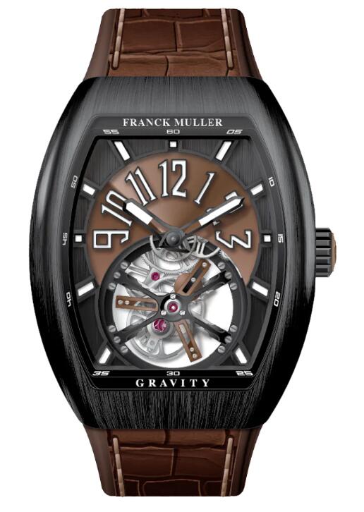 Buy Franck Muller Vanguard Gravity Tourbillon Brushed Black Titanium - Bronze Replica Watch for sale Cheap Price V 41 T GRAVITY CS NR BR (BZ) (TT) (BZ BLC NR)